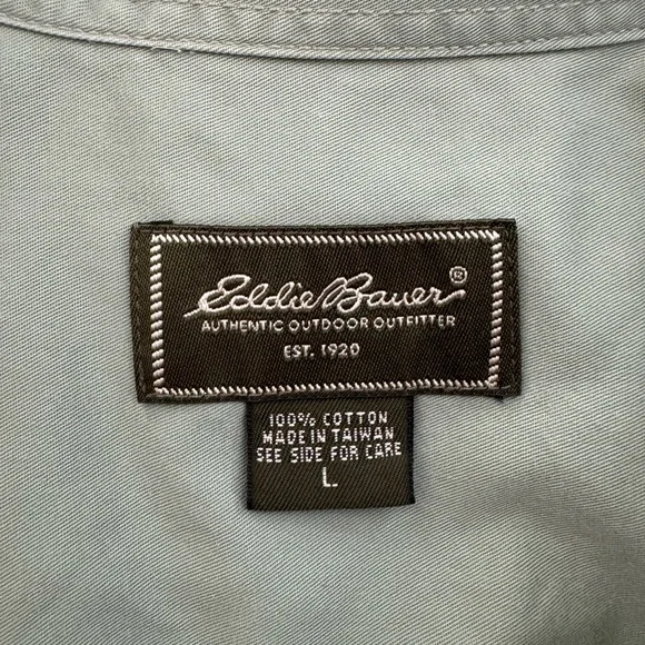 Green Eddie Bauer Button Down Shirt - Picture 3 of 5